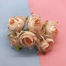 GobekUsa Ivory Flower Cherry Stamen Berries Bundle for DIY Christmas Wedding Decor