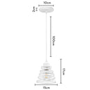 GobekUsa Iron Cage Ring Chandelier Pendant Light for Kitchen Living Room