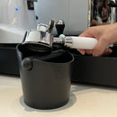 GobekUsa Espresso Knock Box with Removable Bar and Non Slip Base