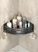 GobekUsa Corner Shelf Organizer - Bathroom & Kitchen Storage Solution