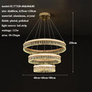 2024 GobekUsa Modern Crystal LED Chandelier for Living & Dining Room Decor