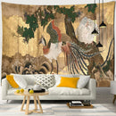 GobekUsa Cute Skeleton Tapestry: Psychedelic Boho Wall Hanging for Retro Room Decor