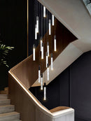 GobekUsa Crystal Living Room Hotel Chandelier | Luxury Pendant Lamp for Kitchen Staircase