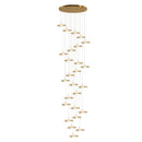 GobekUsa Gold Acrylic Chandeliers LED Pendant Lamp Modern Staircase Living Room Lighting