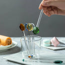 GobekUsa Heat-resistant Glass Spoon Set for Coffee, Dessert & Seasoning Jar, Tea Spoon