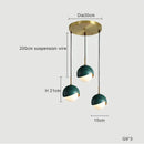 GobekUsa Blue Copper Chandelier Pendant Light for Kitchen Island & Restaurant