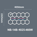 GobekUsa 6500K LED Hexagrid System for Workshop, Gym, Studio - 2 Year Warranty