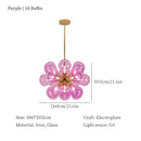 GobekUsa Glass Bubble Chandelier Ceiling Pendant Light for Modern Living Room Decor