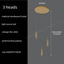 GobekUsa Crystal Pendant Chandelier for High Ceilings