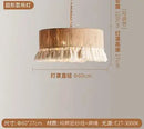 GobekUsa Boho Fringe Hemp Rope Tassel Pendant Light for Office Bedroom Living Room