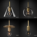 GobekUsa Gold LED Pendant Light – Luxury Nordic Retro Design