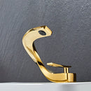GobekUsa Gold Bathroom Faucet | Deck Mounted Sink Tap | Hot and Cold Basin Mixer