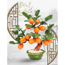GobekUsa Jade Kumquat Tangerine Tree Bonsai: Handmade Chinese Decor Ornaments