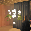 GobekUsa Artificial Plant Pendant Light: Nordic DIY Sky Garden LED Hanging Lamp