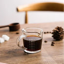 GobekUsa Glass Espresso Measuring Cup Double Mouth Clear Scale Milk Latte Jug