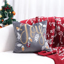 GobekUsa Christmas Tree Embroidered Cushion Cover - Festive Decor Pillow Cover