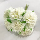 GobekUsa Ivory Flower Cherry Stamen Berries Bundle for DIY Christmas Wedding Decor