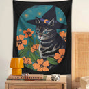 GobekUsa Cat Tapestry Wall Hanging: Cute Witchcraft Decor for Home, Bedroom, Dorm