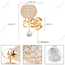 GobekUsa Crystal Wall Light: Elegant Bedroom Bedside Lamp E27 Sconce, European Design