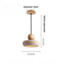 Japanese Wabi-Sabi Travertine Stone Pendant Light