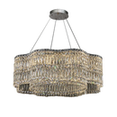GobekUsa Crystal Chandelier Pendant Light, Elegant Hanging Lamp Fixture