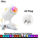 GobekUsa LED RGB Spotlight with Remote Control for KTV Bar Disco Lighting