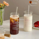 GobekUsa Korean Glass Cups - 350ml Heat-resistant Drinking Glasses for Coffee, Tea, Milk, Beer, Water