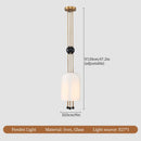GobekUsa Glass LED Chandelier: Elegant Ceiling Light for Home Decor and Ambiance