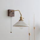 GobekUsa Ceramic LED Wall Sconce Pull Chain Switch Mirror Light Fixtures