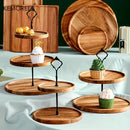 GobekUsa Double-Layer/Three-Layer Dried Fruit Tray - Elegant Serving Dish for Desserts and Snacks