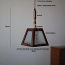 GobekUsa Glass LED Pendant Lamp Copper Socket for Dining Living Room Decor
