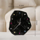 GobekUsa Crystal Geometric Wall Clock for Living Room Decor