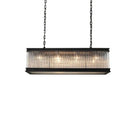 GobekUsa Kristal Glass Rectangle Pendant Lights - Nordic Classic Dining Table Luminaire