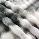 GobekUsa Cozy Gradient Bubble Fleece Throw Blanket, Plush All-Season Nap Blanket