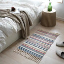 GobekUsa Bohemian Tassel Rug - Retro Hand Woven Carpet for Home Decor