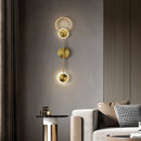 GobekUsa Gold Plated Luxury LED Wall Lamp for Bedroom & Living Room