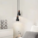 GobekUsa Black Stone LED Hanging Pendant Light for Modern Home Decor
