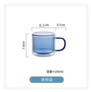 GobekUsa Double Bottom Glass Mugs Set - 250ml Wine Whiskey Coffee Tea Juice Water Cups