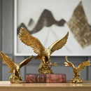 GobekUsa Golden Eagle Resin Sculpture Falcon Home Decor Figurine