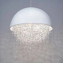 GobekUsa Crystal Tassel Iron Chandelier: Luxury LED Hanging Lamp for Living Room & Restaurant