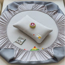 GobekUsa Cartoon Embroidered Fitted Sheet for Single Bed - All-Season Comfort