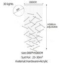 GobekUsa LED Chandelier: Luxury Indoor Lighting for Living Room, Hall, Staircase