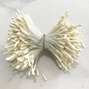 GobekUsa Ivory Flower Cherry Stamen Berries Bundle for DIY Christmas Wedding Decor