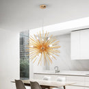 GobekUsa Gold LED Chandelier Pendant Light for Modern Kitchen Island Living Room