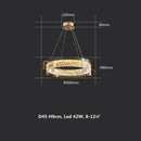 GobekUsa Elegant Crystal LED Dimmable Ceiling Lamp Glass Luminarias Lighting