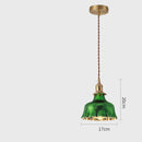 GobekUsa Green Glass LED Pendant Lights for Indoor Lighting in Home, Living Room, Bar & Coffee