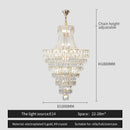 GobekUsa Crystal Chandelier Art Living Room Lighting for Duplex Buildings and High-End Restaurants