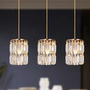 GobekUsatm Crystal Pendant Light | Modern Chandelier for Dining Table and Kitchen Island