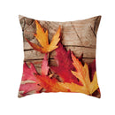 GobekUsa Autumn Maple Leaves Pillow Cases Short Plush Cushion Cover Sofa Pillowslip