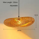 GobekUsa Bamboo Pendant Light Hand Woven LED Chandelier for Home Decor